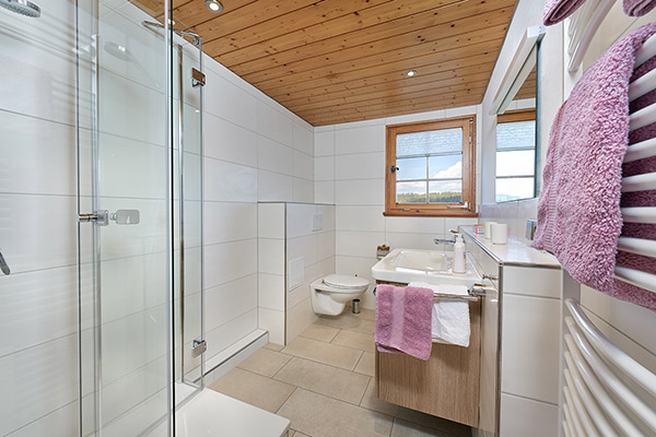 Ferienwohnung 2: Bad mit Dusche und WC